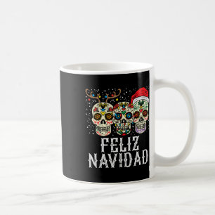 Mug Navidad Sugar Skuls Reindeer Père Noël Mexicain Ch
