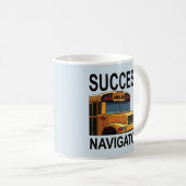 Mug Navigateur de succès Pilote de bus scolaire (Devant droit)