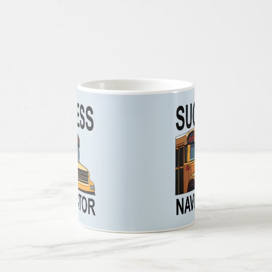 Mug Navigateur de succès Pilote de bus scolaire (Centre)