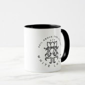 Mug Navigation de Lotus blanc (Devant droit)