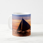 Mug Navigation de Paraw au coucher du soleil (Devant gauche)