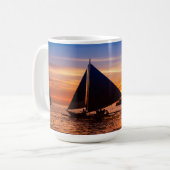 Mug Navigation de Paraw au coucher du soleil (Devant gauche)