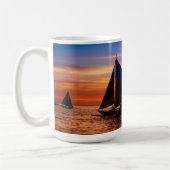 Mug Navigation de Paraw au coucher du soleil (Gauche)