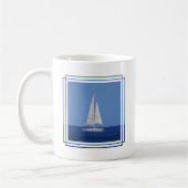 Mug Navigation sur le bleu d'océan (Gauche)