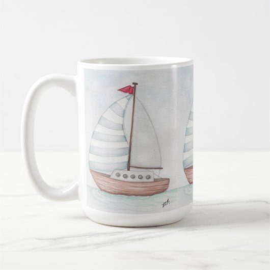 Mug Naviguer sur l'Océan Bleu (Gauche)