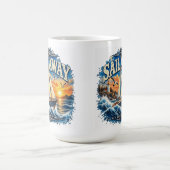 Mug Naviguez Loin Naviguez l'Inconnu Bleu Nautical (Centre)