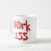 Mug Naviguez plus de travail moins (Devant gauche)