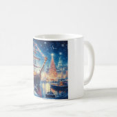 Mug Navire à quai Noël/hiver (Devant droit)