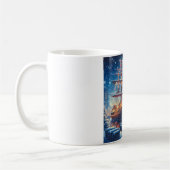 Mug Navire à quai Noël/hiver (Gauche)