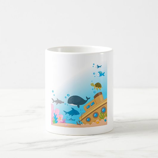 Mug Navire Coulé Et Poisson