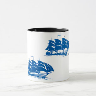 Mug Navire de voile vintage nautique océan clipper