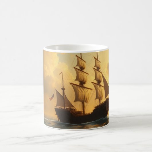 Mug Navire Doré (Centre)