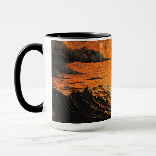 Mug Navire naviguant la nuit (Gauche)