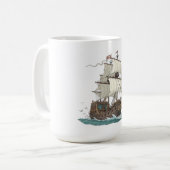 Mug Navire Pirate (Devant gauche)