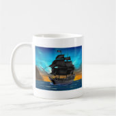 MUG NAVIRE PIRATE AU COUCHER DU SOLEIL (Gauche)