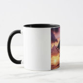 Mug Navire pirate au lever/coucher du soleil (Gauche)