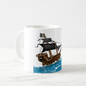 Mug Navire Pirate dans la Tempête (Devant gauche)