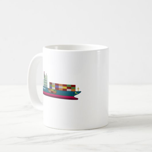 Mug Navire porte-conteneurs (Devant gauche)