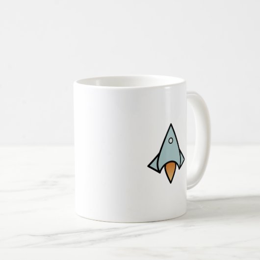 Mug Navire spatial rétro (Devant droit)