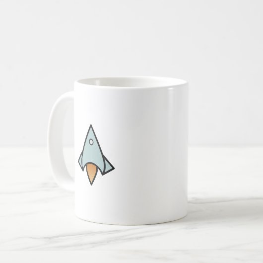 Mug Navire spatial rétro (Devant gauche)