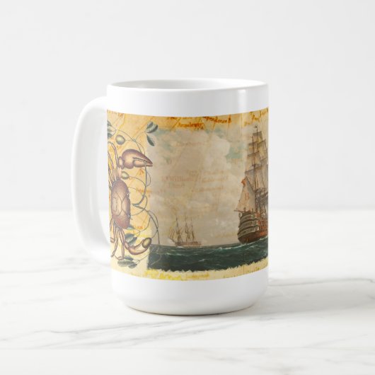 Mug Navire vintage Pirate (Devant gauche)