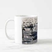 Mug Navires en groupe sur l'eau avec glissement (Gauche)