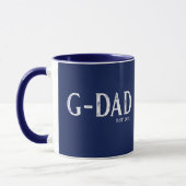 Mug Navy Blue G-Dad Année de création (Gauche)