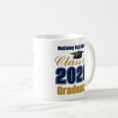 Mug Navy Blue Gold Class of 2026 Graduation (Devant droit)