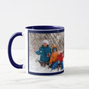 Mug Navy Blue Personnaliser Modèle photo Cadeau M
