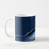 Mug Navy Blue Silver Agate (Gauche)