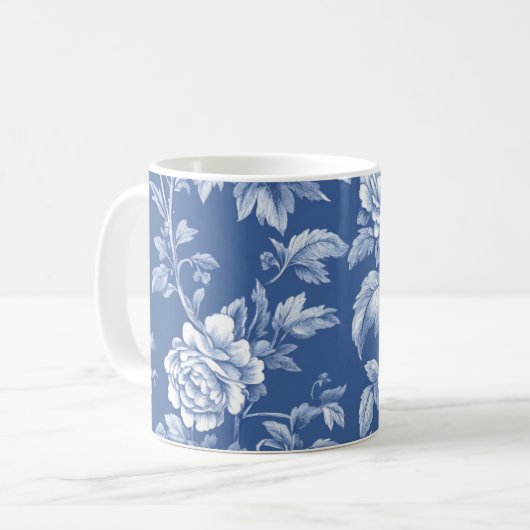 Mug Navy Blue Toile (Devant gauche)