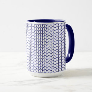 Mug Navy Combo tricot LIGNE BLEUE