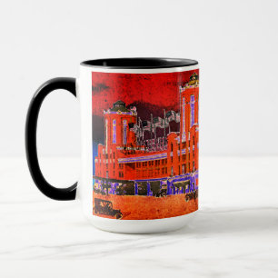 Mug Navy Pier Chicago 1920's Watercolor Art Windy City