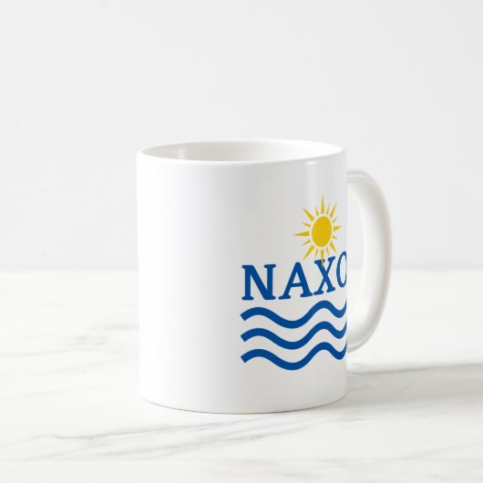 Mug NAXOS Grèce, Vagues Sun (Devant droit)