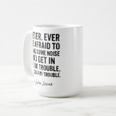 Mug N'ayez jamais peur de vous mettre en difficulté, J (Devant gauche)