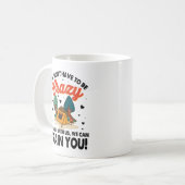 Mug N'ayez pas à être fou pour camper avec nous (Devant gauche)