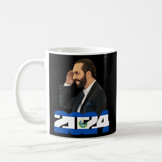 Mug Nayib Bukele Presidente De El Salvador 2024 (Gauche)
