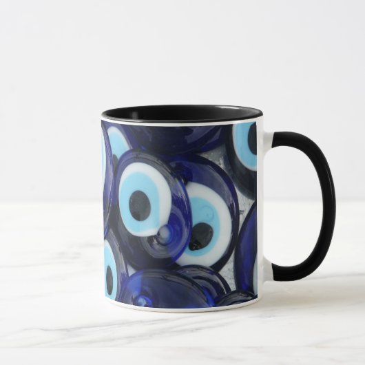 Mug Nazar Amulets Evil Pierres Oeil Bleu Motif (Droite)