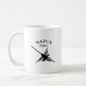 Mug Nazca Pérou Colibri Avec Texte Courbé (Gauche)