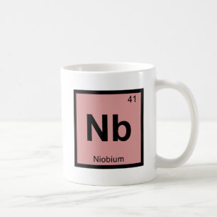 Mug Nb - Symbole de tableau périodique de la chimie du
