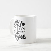 Mug "Né à Argue" Avocat étudiant en droit (Devant gauche)