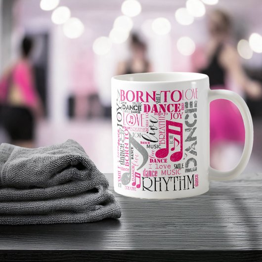 Mug Né à Dance Pink Grey ID277