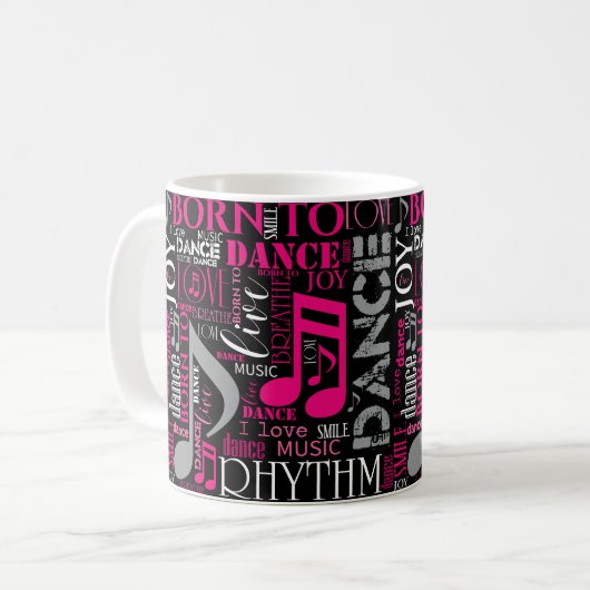 Mug Né à Dance Pink ID277 (Devant gauche)