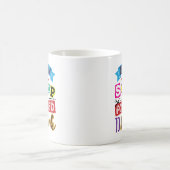 Mug Né à la ferraille forcé à travailler le scrapbooki (Centre)