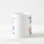 Mug Né à la maison tick Figure Girl en violet (Centre)