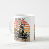 Mug Né à Ride Motorcycle - Meerkat (Devant gauche)