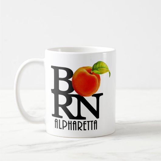 Mug NÉ Alpharetta Géorgie 11oz (Gauche)