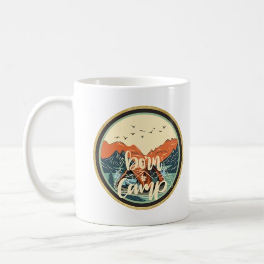 Mug Né au camp randonnée la nature (Gauche)