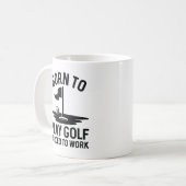 Mug Né Au Golf Forcé À Travailler (Devant gauche)