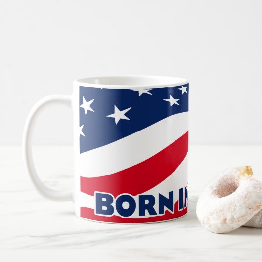 Mug Né aux États-Unis (Avec donut)